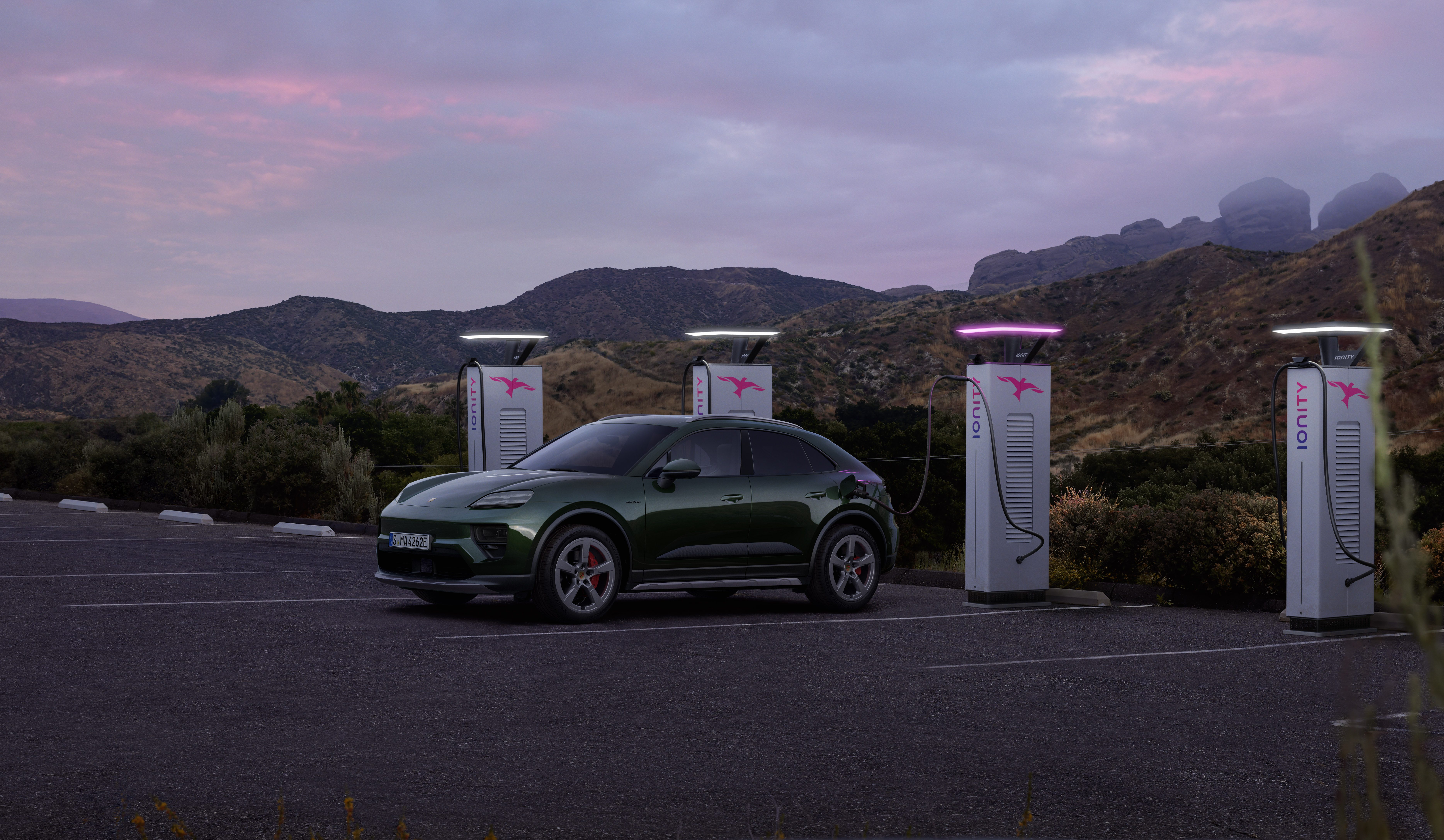Porsche Macan Electric SUV charging